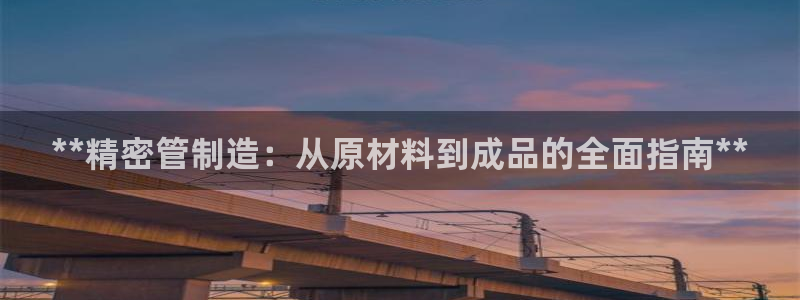 彩神新微聊：**精密管制造：从原材料到成品的全面指南**