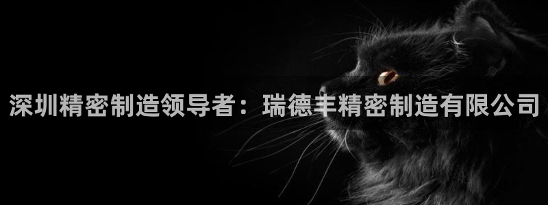 彩神vip购彩：深圳精密制造领导者：瑞德丰精密制造有限公司