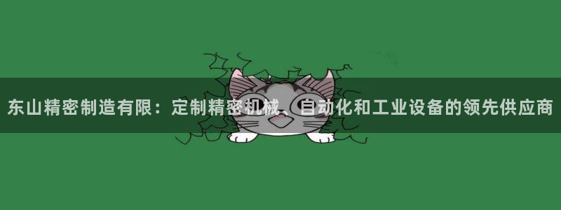 彩神vlll官网网上购彩：东山精密制造有限：定制精密机械、自动化和工业设备的领先供应商