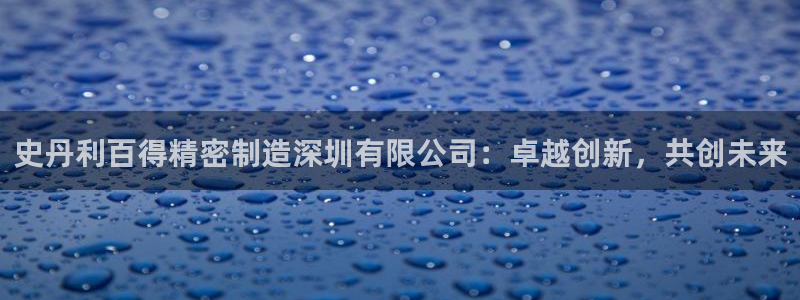 彩神大发如何观察走势：史丹利百得精密制造深圳有限公司：卓越创新，共创未来