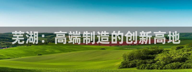 彩神v破解版：芜湖：高端制造的创新高地