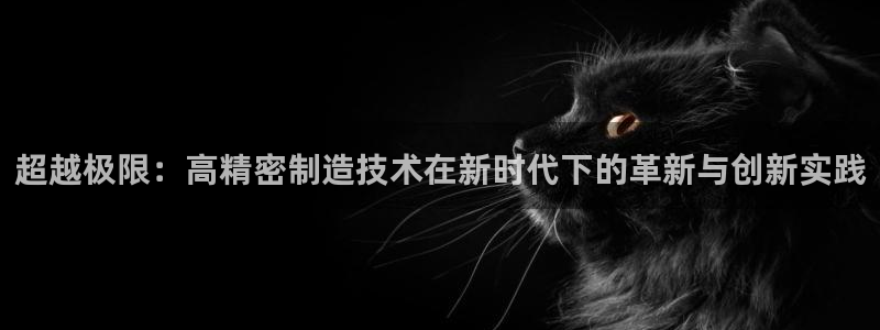 彩神v违法么：超越极限：高精密制造技术在新时代下的革新与创新实践