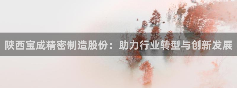 彩神v平台：陕西宝成精密制造股份：助力行业转型与创新发展