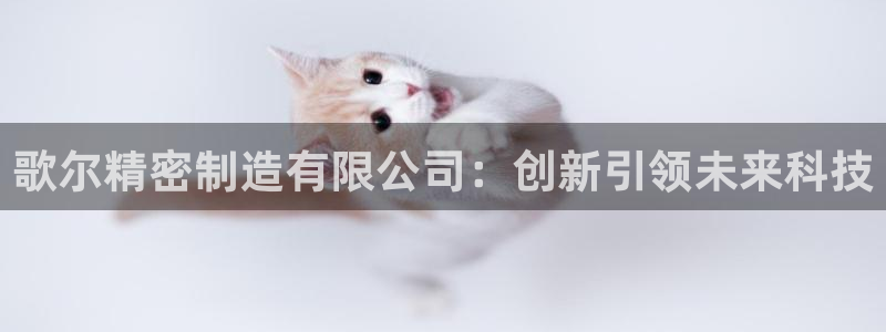 彩神天下专家专栏：歌尔精密制造有限公司：创新引领未来科技