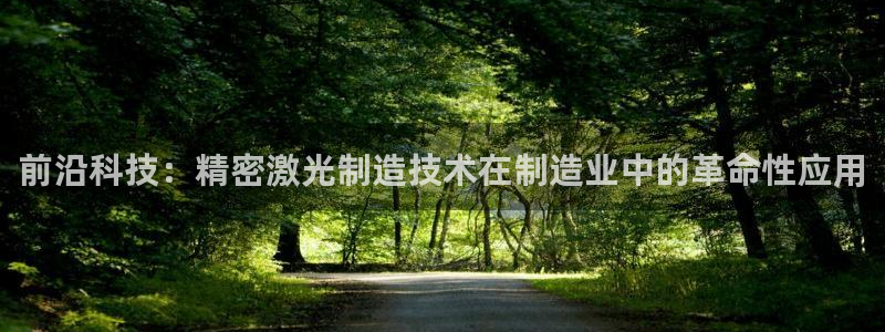 彩神网可以赚钱是真的吗：前沿科技：精密激光制造技术在制造业中的革命性应用