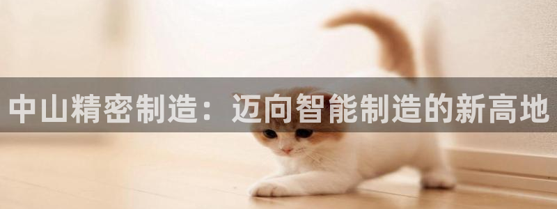 彩神这个平台是真的吗：中山精密制造：迈向智能制造的新高地