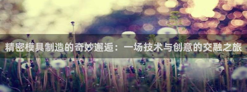 彩神v8手机客户端下载：精密模具制造的奇妙邂逅：一场技术与创意的交融之旅