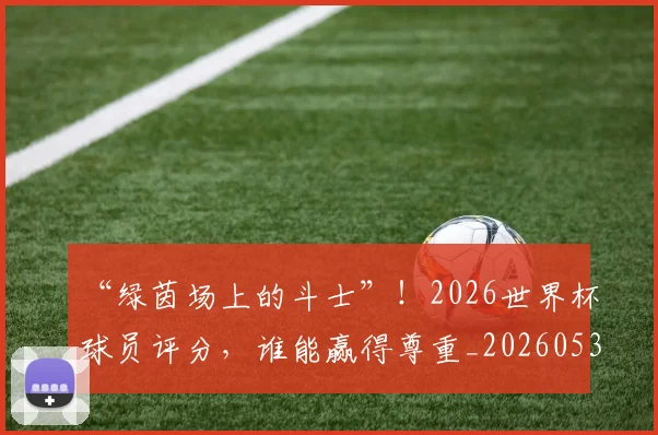“绿茵场上的斗士”！2026世界杯球员评分，谁能赢得尊重_20260530144026_20260702172925